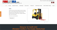 Desktop Screenshot of forkliftusa.com