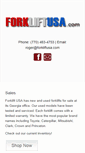 Mobile Screenshot of forkliftusa.com