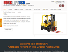 Tablet Screenshot of forkliftusa.com